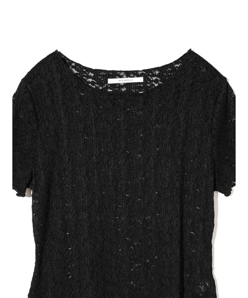 MIDIUMISOLID(ミディウミソリッド)の「MIDIUMISOLID for Ladies レースカットソー(Tシャツ/カットソー・レディース・ブラック/ホワイト・FREE)」の5枚目の写真