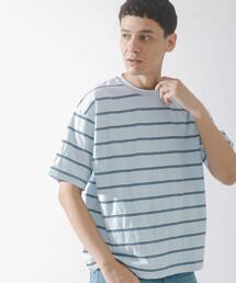 URBAN RESEARCH Sonny Label（アーバンリサーチサニーレーベル）の「スラブ天竺ボーダーショートスリーブTシャツ（Tシャツ/カットソー・メンズ）」