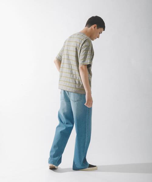 URBAN RESEARCH Sonny Label(アーバンリサーチサニーレーベル)の「スラブ天竺ボーダーショートスリーブTシャツ(Tシャツ/カットソー・メンズ・ブルー/オフホワイト/グレー系その他・MEDIUM/LARGE)」の22枚目の写真