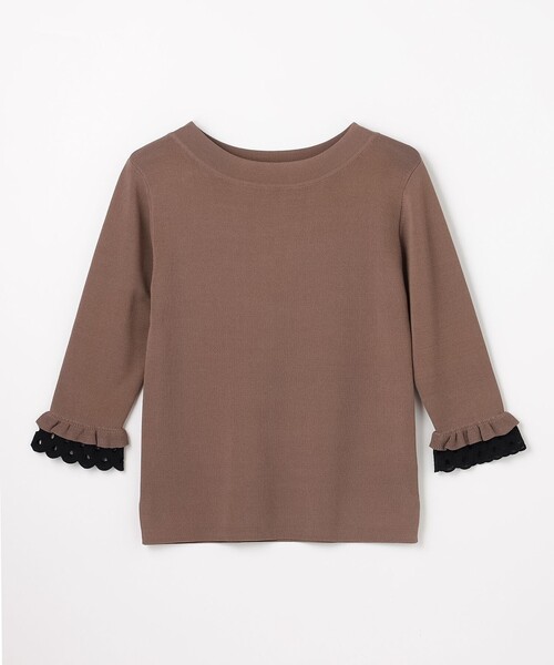 ANY SIS（エニィスィス）の「レースポイント プルオーバー（ニット/セーター・レディース・ブラック系/ワイン系・X-LARGE）」の11枚目の写真
