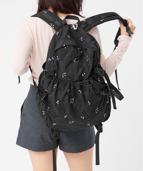 Casselini(キャセリーニ)の「Casselini(キャセリーニ)Embro backpack(バックパック/リュック・レディース・ホワイト/ブラック系その他/ブラック・FREE)」の22枚目の写真