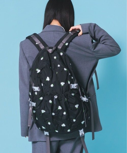 Casselini(キャセリーニ)の「Casselini(キャセリーニ)Embro backpack(バックパック/リュック・レディース・ホワイト/ブラック系その他/ブラック・FREE)」の6枚目の写真