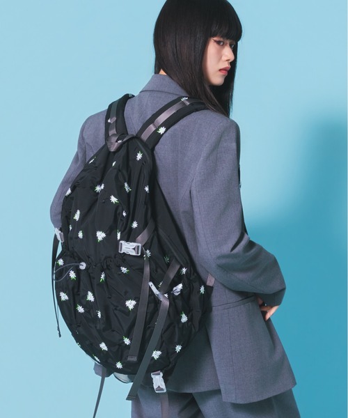 Casselini(キャセリーニ)の「Casselini(キャセリーニ)Embro backpack(バックパック/リュック・レディース・ホワイト/ブラック系その他/ブラック・FREE)」の8枚目の写真