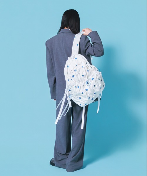 Casselini(キャセリーニ)の「Casselini(キャセリーニ)Embro backpack(バックパック/リュック・レディース・ホワイト/ブラック系その他/ブラック・FREE)」の17枚目の写真