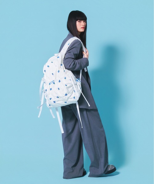 Casselini(キャセリーニ)の「Casselini(キャセリーニ)Embro backpack(バックパック/リュック・レディース・ホワイト/ブラック系その他/ブラック・FREE)」の18枚目の写真
