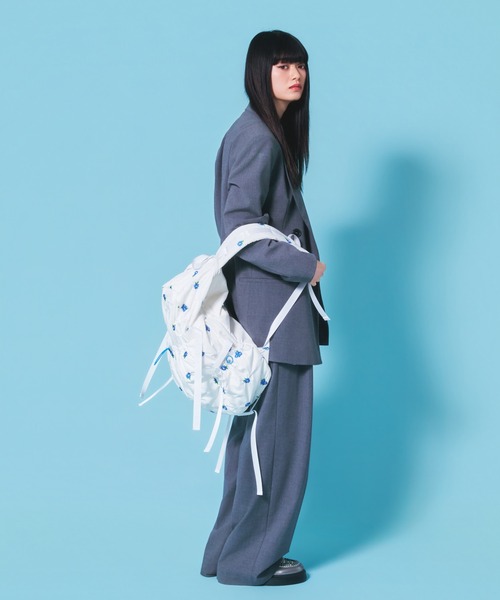 Casselini(キャセリーニ)の「Casselini(キャセリーニ)Embro backpack(バックパック/リュック・レディース・ホワイト/ブラック系その他/ブラック・FREE)」の19枚目の写真
