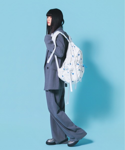 Casselini(キャセリーニ)の「Casselini(キャセリーニ)Embro backpack(バックパック/リュック・レディース・ホワイト/ブラック系その他/ブラック・FREE)」の20枚目の写真