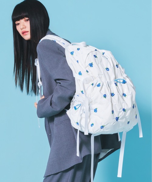 Casselini(キャセリーニ)の「Casselini(キャセリーニ)Embro backpack(バックパック/リュック・レディース・ホワイト/ブラック系その他/ブラック・FREE)」の13枚目の写真