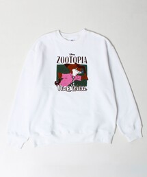 GLOSTER | 【ZOOTOPIA/ズートピア】ニック&ジュディ サガラ刺繍クルースウェット 裏起毛(スウェット)