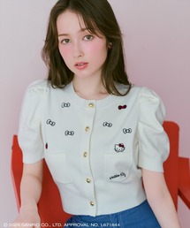 WILLSELECTION（ウィルセレクション）の「【7/16(thu)発売】WILLSELECTION×HELLO KITTY 刺繍ニットカーディガン（カーディガン/ボレロ）」