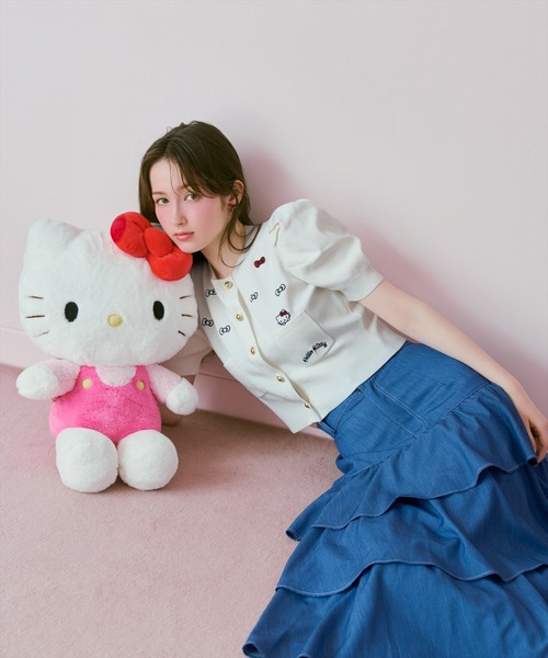 WILLSELECTION(ウィルセレクション)の「WILLSELECTION×HELLO KITTY 刺繍ニットカーディガン(カーディガン/ボレロ・レディース・オフホワイト/ネイビー/ピンク・FREE)」の20枚目の写真
