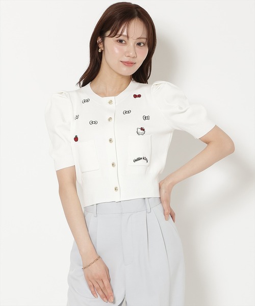 WILLSELECTION(ウィルセレクション)の「WILLSELECTION×HELLO KITTY 刺繍ニットカーディガン(カーディガン/ボレロ・レディース・オフホワイト/ネイビー/ピンク・FREE)」の18枚目の写真