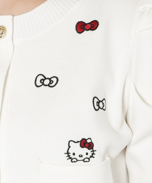 WILLSELECTION(ウィルセレクション)の「WILLSELECTION×HELLO KITTY 刺繍ニットカーディガン(カーディガン/ボレロ・レディース・オフホワイト/ネイビー/ピンク・FREE)」の15枚目の写真