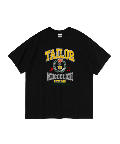 TAILOR STUDIO(テーラースタジオ)の「テイラー ヴィンテージ クレスト 半袖Tシャツ (ブラック)(Tシャツ/カットソー・レディース・その他・SMALL/MEDIUM/LARGE/X-LARGE/2XL)」の1枚目の写真
