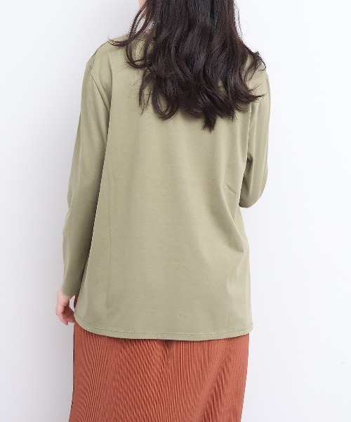 leswel(レスウェル)の「【M~5L】レースロゴロンT(Tシャツ/カットソー・レディース・カーキ/ライトグレー/チャコールグレー・M/L/LL/3L/4L/5L)」の18枚目の写真