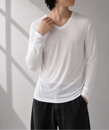 【Bls】 【ZM】【Bling Leads】シンプルデザイン VネックロンTEE インナー