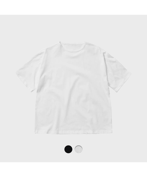 TY(ティワイ)の「レストボートネックショートスリーブTシャツ_2COLOR(Tシャツ/カットソー・メンズ・ホワイト/ブラック・MEDIUM/LARGE)」の1枚目の写真