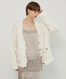 CADUNE（カデュネ）の「シャツ付き金釦カーデ（ニット/セーター）」 - WEAR