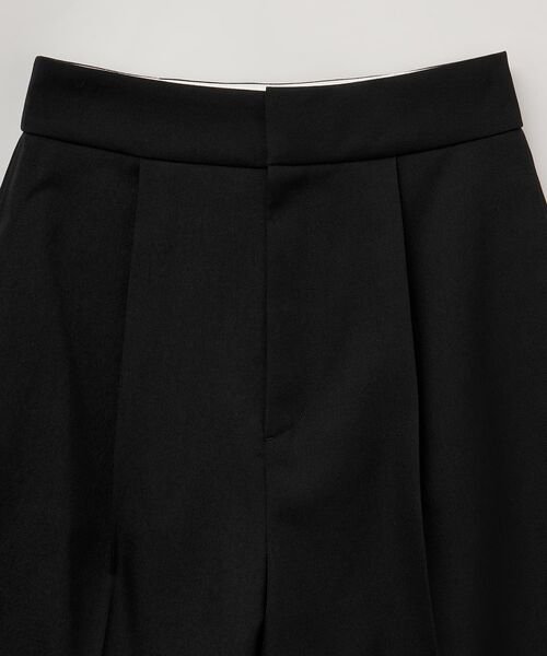 LANVIN en Bleu(ランバンオンブルー)の「ウールツイルショートパンツ(その他パンツ・レディース・ブラック/チャコールグレー・36/38)」の12枚目の写真