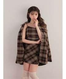 Urban check shirt outer(eme10863)