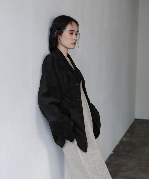 select MOCA(セレクトモカ)の「シアーニットキャミワンピース(ワンピース・レディース・ブラック/グレイッシュベージュ・MEDIUM/LARGE)」の8枚目の写真