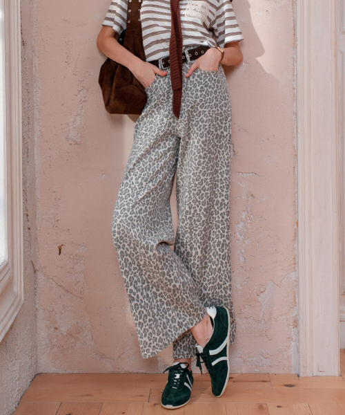 PIGMENT(ピグメント)の「ホピパターンワイドパンツ (XJPT260522)(その他パンツ・レディース・ベージュ・MEDIUM/LARGE/SMALL)」の4枚目の写真