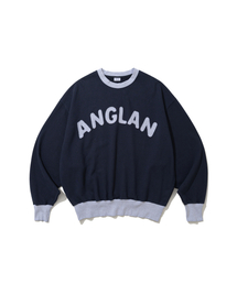ANGLAN | Applique Sweat Shirt - Navy(スウェット)