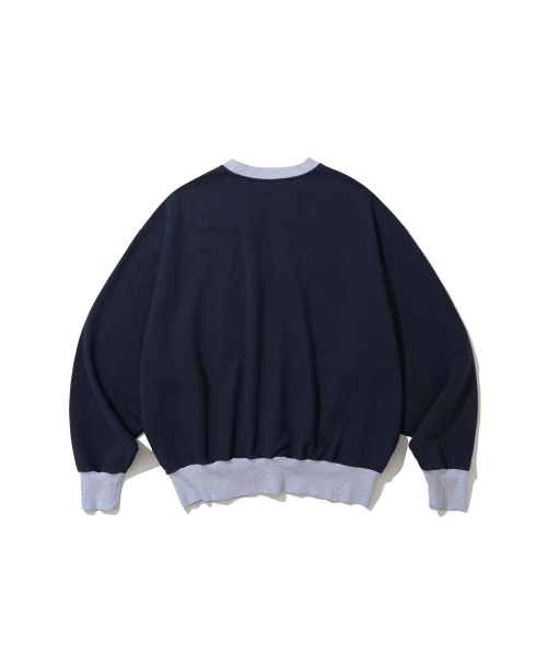 ANGLAN(アングラン)の「Applique Sweat Shirt - Navy(スウェット・メンズ・その他・2/1)」の3枚目の写真