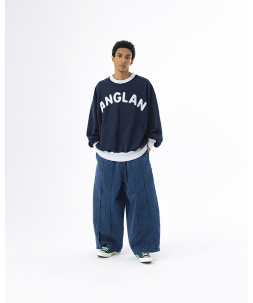 ANGLAN(アングラン)の「Applique Sweat Shirt - Navy(スウェット・メンズ・その他・2/1)」の4枚目の写真