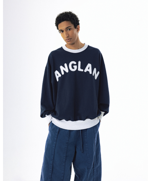 ANGLAN(アングラン)の「Applique Sweat Shirt - Navy(スウェット・メンズ・その他・2/1)」の5枚目の写真