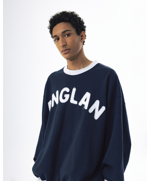 ANGLAN(アングラン)の「Applique Sweat Shirt - Navy(スウェット・メンズ・その他・2/1)」の7枚目の写真