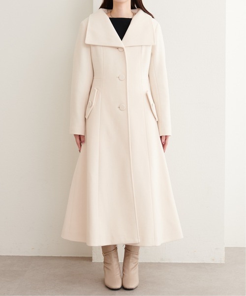 natural couture(ナチュラルクチュール)の「フィットフレア美シルコート(その他アウター・レディース・オフホワイト/モカ/グレイッシュベージュ/ブラック/チャコールグレー・MEDIUM/LARGE)」の11枚目の写真