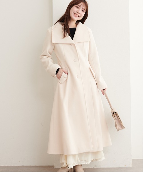 natural couture(ナチュラルクチュール)の「フィットフレア美シルコート(その他アウター・レディース・オフホワイト/モカ/グレイッシュベージュ/ブラック/チャコールグレー・MEDIUM/LARGE)」の6枚目の写真