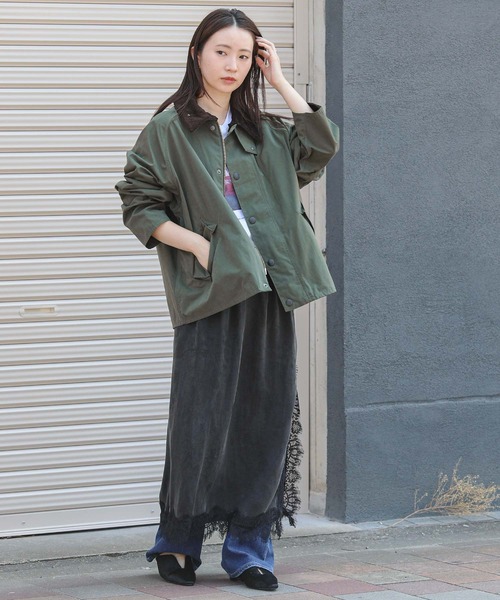 Gready Brilliant(グレディブリリアン)の「サテンレース2WAYスカート(スカート・レディース・キャメル/ブラック・38)」の13枚目の写真