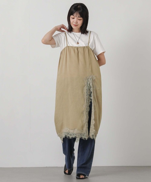 Gready Brilliant(グレディブリリアン)の「サテンレース2WAYスカート(スカート・レディース・キャメル/ブラック・38)」の18枚目の写真