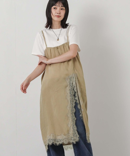 Gready Brilliant(グレディブリリアン)の「サテンレース2WAYスカート(スカート・レディース・キャメル/ブラック・38)」の19枚目の写真