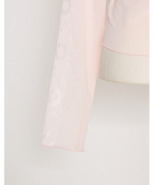 Fiorforte(フィオルフォルテ)の「sheer ribbon tops(その他トップス・レディース・ベビーピンク/マルチ・FREE)」の6枚目の写真