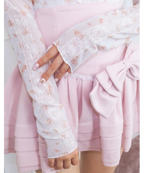 Fiorforte(フィオルフォルテ)の「sheer ribbon tops(その他トップス・レディース・ベビーピンク/マルチ・FREE)」の14枚目の写真