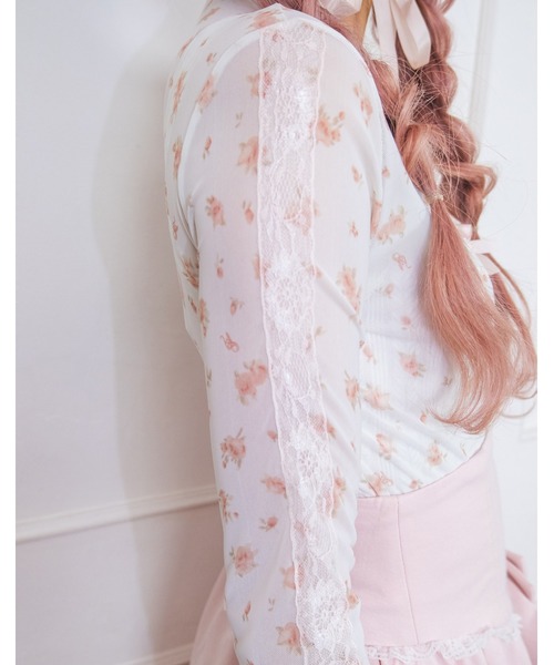 Fiorforte(フィオルフォルテ)の「sheer ribbon tops(その他トップス・レディース・ベビーピンク/マルチ・FREE)」の15枚目の写真