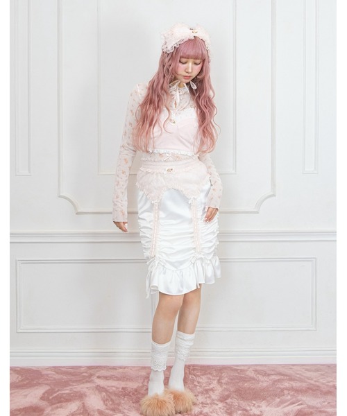 Fiorforte(フィオルフォルテ)の「sheer ribbon tops(その他トップス・レディース・ベビーピンク/マルチ・FREE)」の17枚目の写真