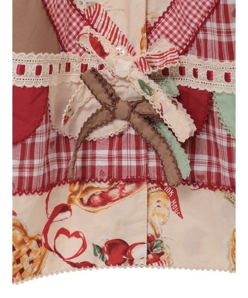 PINK HOUSE(ピンクハウス)の「オータム・キッチンプリントパッチワークスカート(スカート・レディース・ネイビー/クリーム/ブラウン/ピンク・フリー)」の22枚目の写真