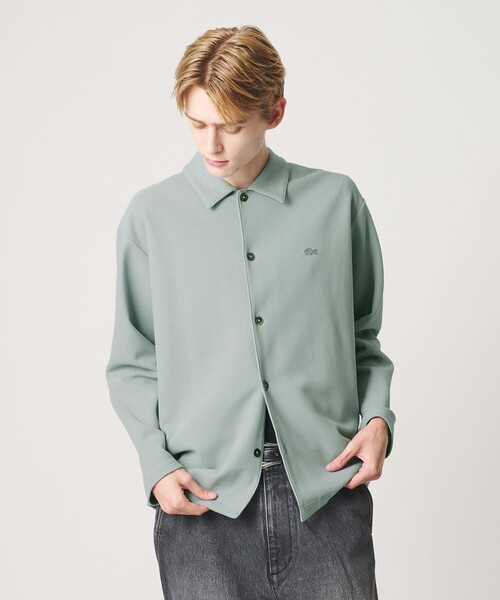LACOSTE（ラコステ）の「＜LACOSTE for BEAUTY&YOUTH＞ ワントーン シャツ ジャケット（カーディガン/ボレロ・メンズ・ブラウン系/グレー系/ブラック・S/L/XL/M）」の2枚目の写真