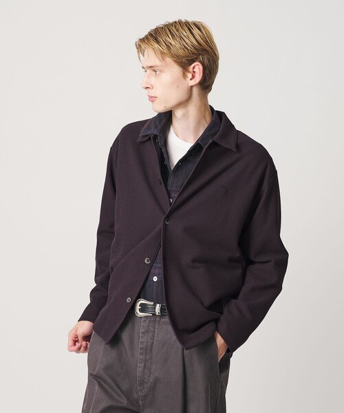 LACOSTE（ラコステ）の「＜LACOSTE for BEAUTY&YOUTH＞ ワントーン シャツ ジャケット（カーディガン/ボレロ・メンズ・ブラウン系/グレー系/ブラック・S/L/XL/M）」の5枚目の写真