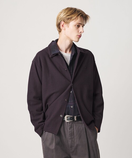 LACOSTE（ラコステ）の「＜LACOSTE for BEAUTY&YOUTH＞ ワントーン シャツ ジャケット（カーディガン/ボレロ・メンズ・ブラウン系/グレー系/ブラック・S/L/XL/M）」の6枚目の写真
