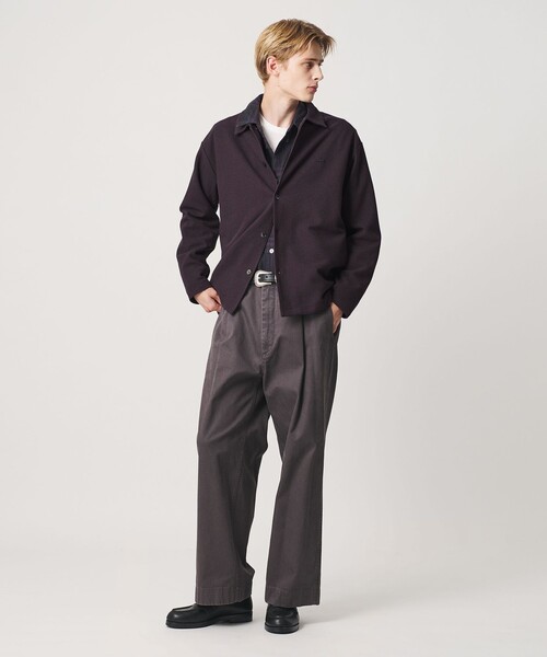 LACOSTE（ラコステ）の「＜LACOSTE for BEAUTY&YOUTH＞ ワントーン シャツ ジャケット（カーディガン/ボレロ・メンズ・ブラウン系/グレー系/ブラック・S/L/XL/M）」の8枚目の写真