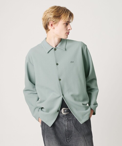 LACOSTE（ラコステ）の「＜LACOSTE for BEAUTY&YOUTH＞ ワントーン シャツ ジャケット（カーディガン/ボレロ・メンズ・ブラウン系/グレー系/ブラック・S/L/XL/M）」の9枚目の写真