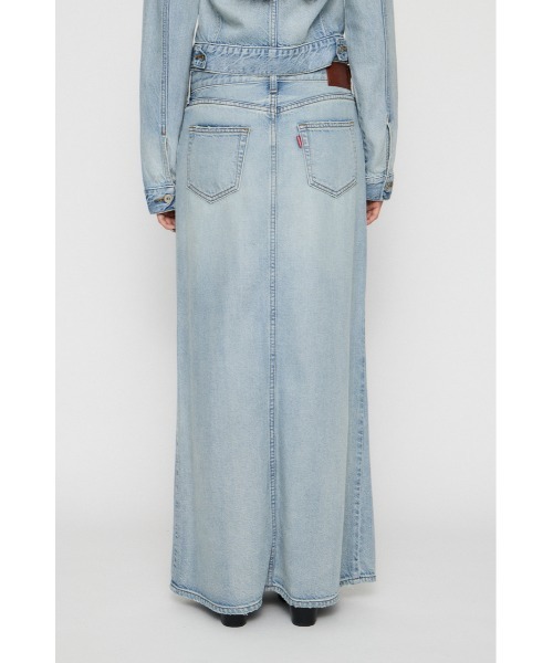LAGUA GEM(ラグアジェム)の「HIGH SLIT MAXI スカート(デニムスカート・レディース・ライトブルー/ブラック・MEDIUM/SMALL/X-SMALL)」の13枚目の写真