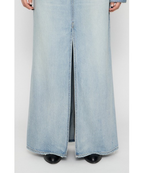 LAGUA GEM(ラグアジェム)の「HIGH SLIT MAXI スカート(デニムスカート・レディース・ライトブルー/ブラック・MEDIUM/SMALL/X-SMALL)」の16枚目の写真
