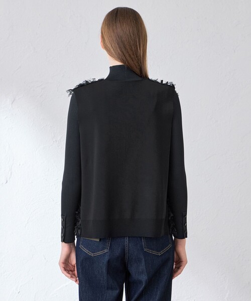 MACKINTOSH LONDON(マッキントッシュ ロンドン)の「ニットコンビツイードジレ(ベスト・レディース・ブラック・38)」の10枚目の写真