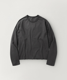 カットオフロングスリーブTシャツ(チャコール)